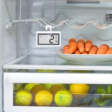 Digital Refrigerator Thermometer with Intuitive Controls and Large LCD Display