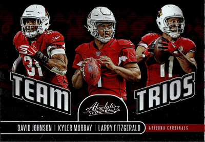 2019 Panini Absolute #TT-AC Johnson / Murray / Fitzgerald Team Trios