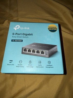 TP-Link TL-SG105E 5-Port Gigabit Easy Smart Switch Netzwerk LAN Metallgehäuse