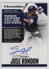 2017 Panini Chronicles Auto Jose Rondon #CA-JR Auto 0p1q