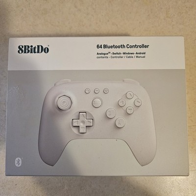 8BitDo 64 Bluetooth Gaming Controller for Analogue 3D, Switch, Switch 2, Windows