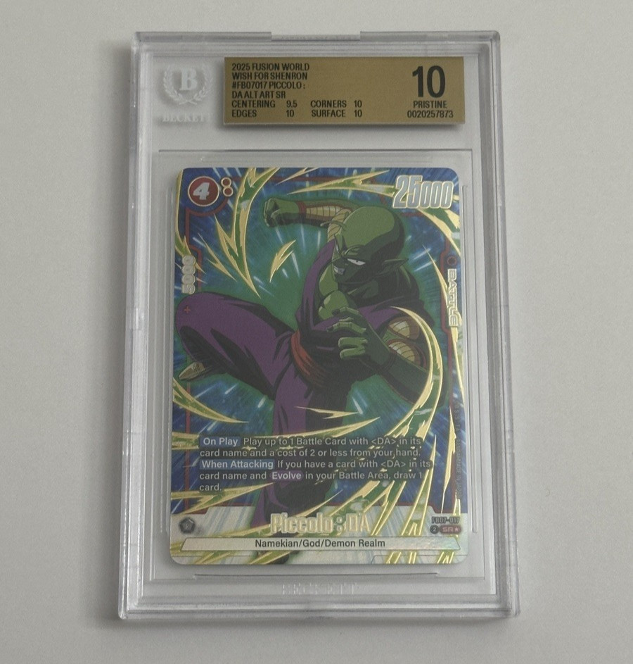Piccolo: DA SR Alternate Art #FB07017 BGS 10 Dragon Ball Super Wish For Shenron