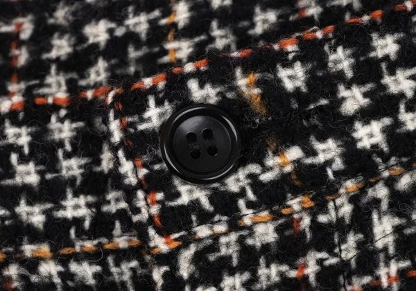 Calça de tweed tricot COMME des GARCONS alpaca xadrez tamanho M (K-163283) - Imagem 3 de 4