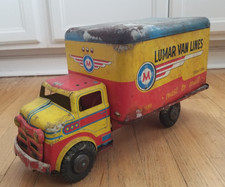 VTG 1950's MARX LUMAR VAN LINES Coast to Coast Pressed Metal Toy Truck