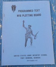 1971 Texto programado M** Junta de trazado Ejército de los Estados Unidos Infantería Fort Benning