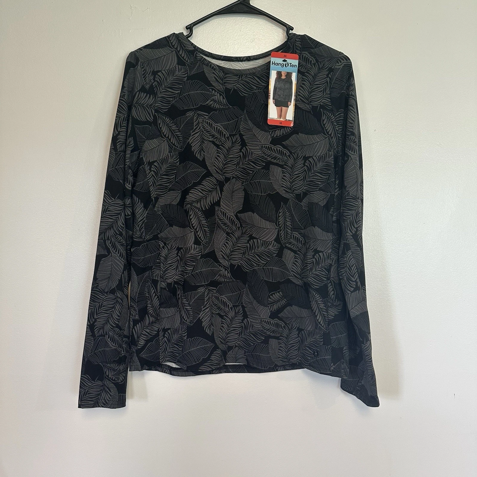 WOMEN'S HANG TEN LONG SLEEVE SOFT FEEL QUICK DRY SUN TEE! UPF 50+ Medium NWT