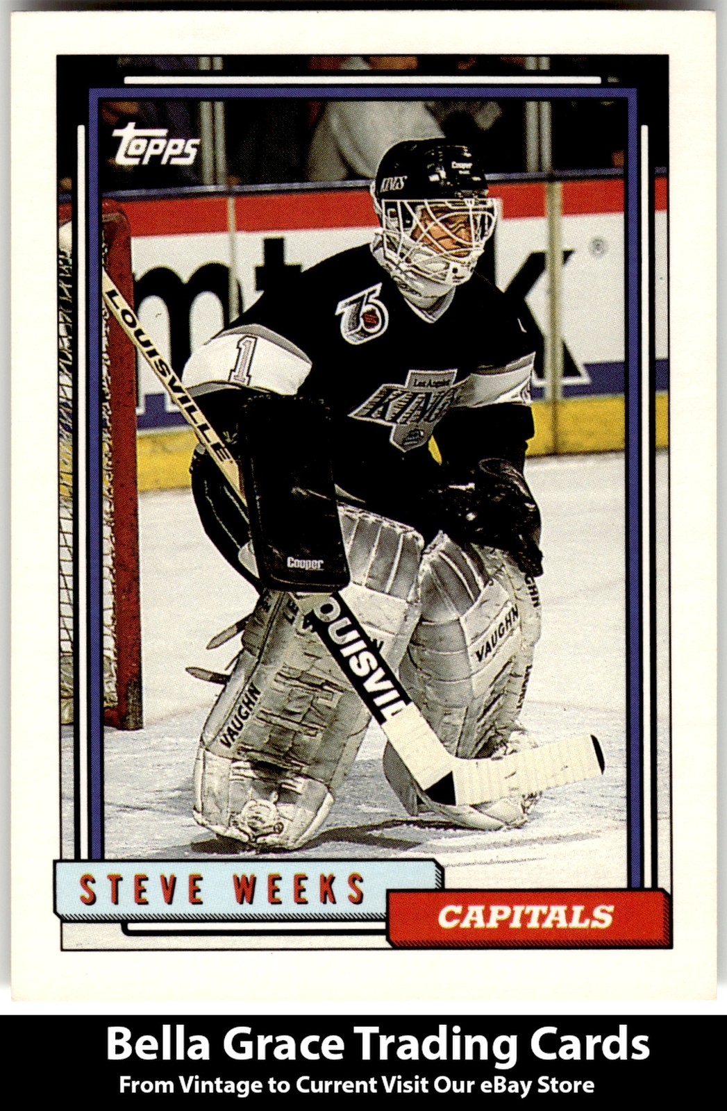 1992-93 Topps Steve Weeks #461 Washington Capitals NHL Hockey