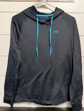 Under Armour Black Hoodie with Blue Accents