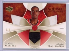 LaMarcus Aldridge 2006 Exquisite Triple Patches Gold /3 Blazers Rookie RC