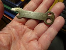 ANTIQUE PRE PRO Beer Bottle Opener Indianapolis Indiana Brewing "Duesseldorfer"