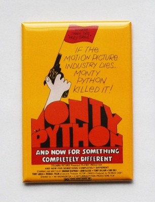 MONTY PYTHON / NOW FOR SOMETHING ... DIFFERENT (1971) 2''x3'' MOVIE POSTER MAGNET 