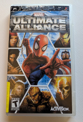 Marvel: Ultimate Alliance (Sony PSP, 2006) DAMAGED ARTWORK - Tested