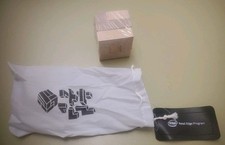 1.75" Wooden Puzzle Cube w/Cloth Bag Collectible Small Strategy Game Intel Promo
