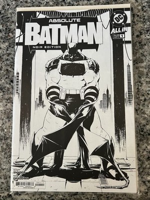 ABSOLUTE BATMAN #1 CVR-A NICK DRAGOTTA BLACK & WHITE NOIR EDITION