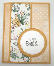 Stampin Up Floral Sentiment Variety Card Kit-Set of 5, DSP, Starburst Sequins