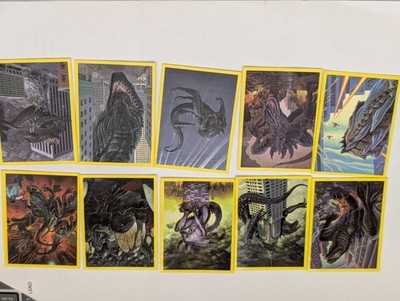 1998 Maggi 2 Minute Noodles Godzilla Trading Cards Complete Set 10 Near Mint