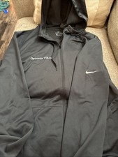 Nike Dri-Fit Full Zip Hooded Jacket Size XL Gray