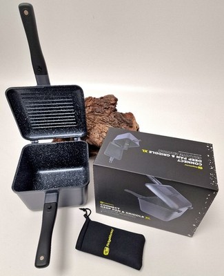 RidgeMonkey Connect Deep Pan & Griddle Granite Edition XL Compact Tiefe Pfanne