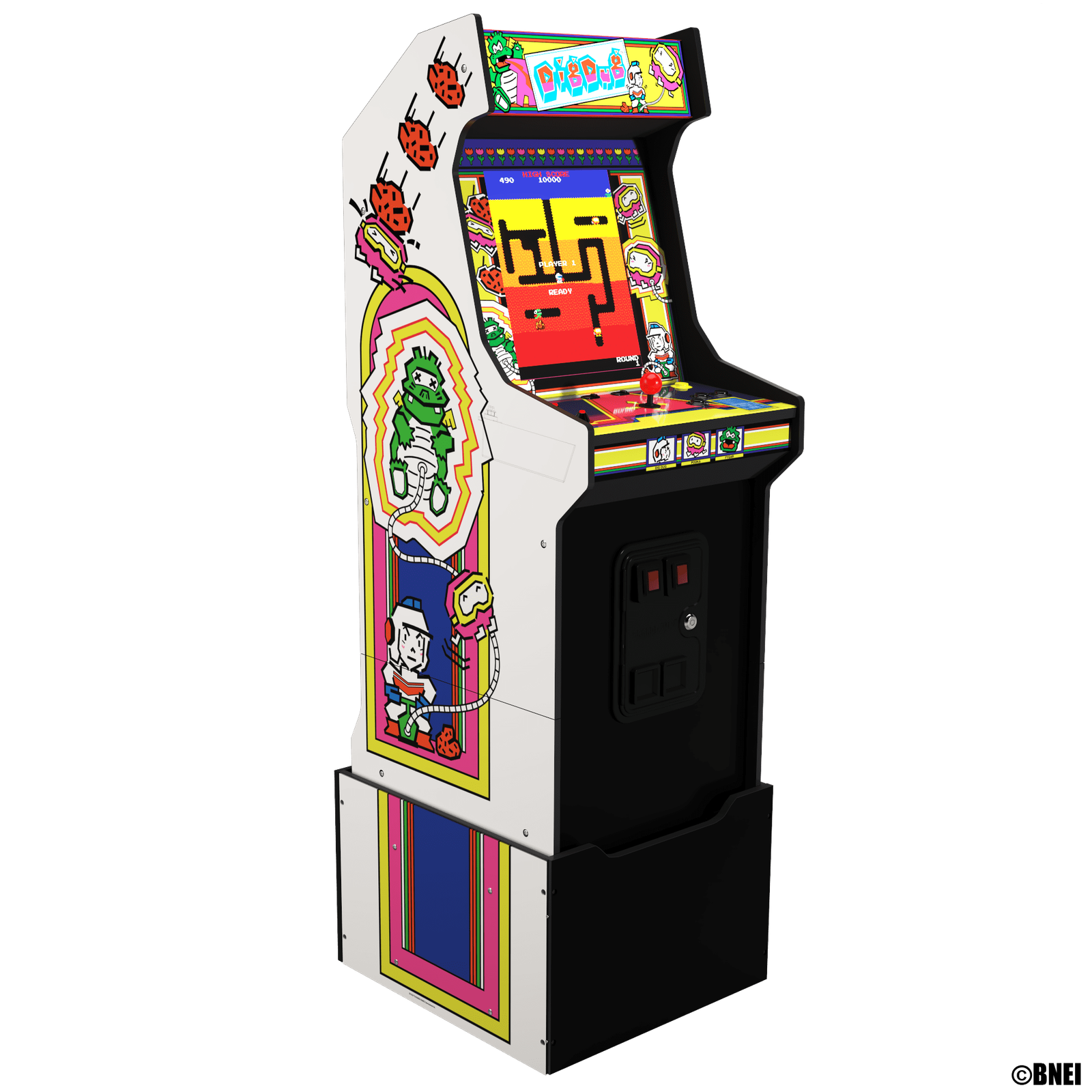 Red Riser Png Arcade1Up Dig Dug Bandai Namco Legacy Edition Arcade Riser Light-Up ...