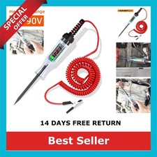 6V 12V 24V Car Truck Voltage Circuit Tester Pen, 5V-90V Digital Display Auto