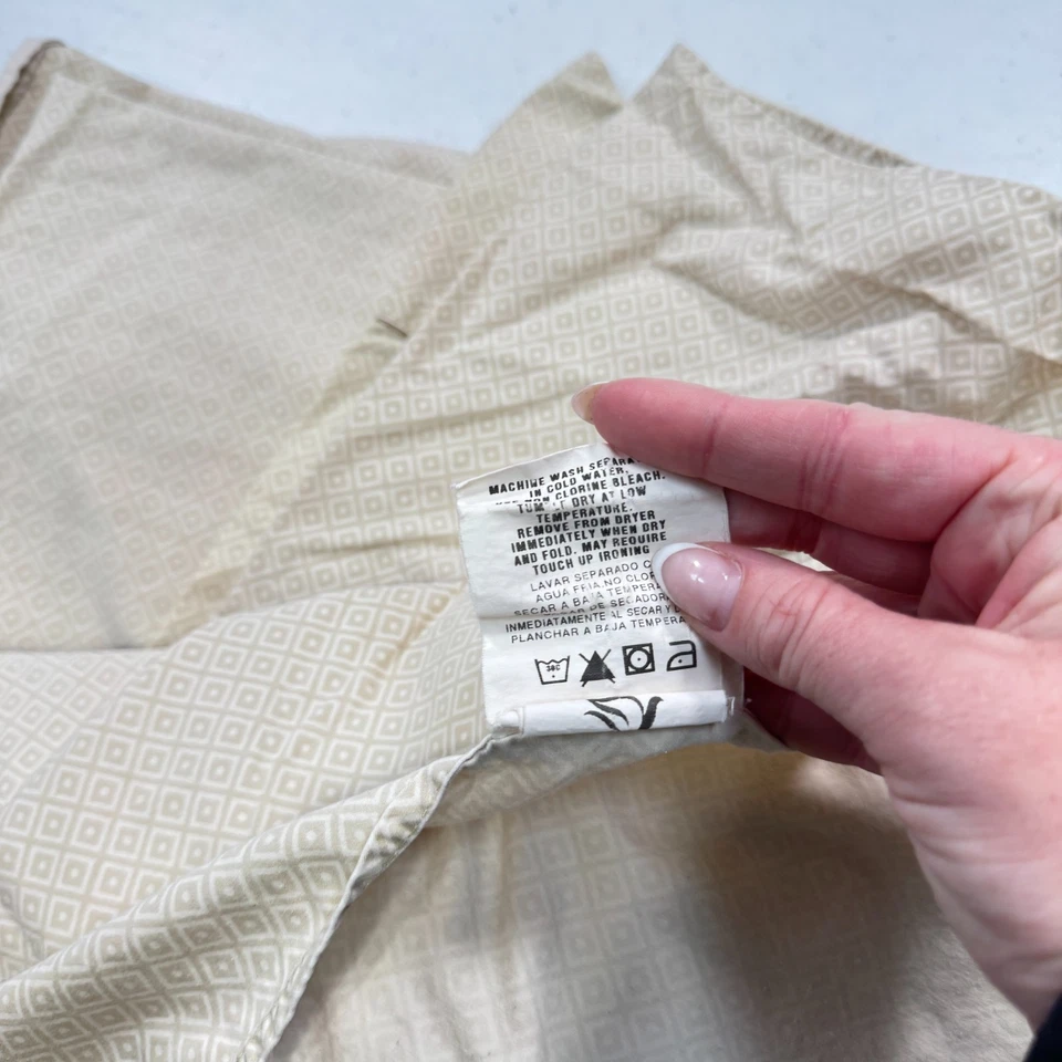 Sábana plana veratex king marrón cuadrados geométricos 100% algodón tradicional Foto 4 de 4