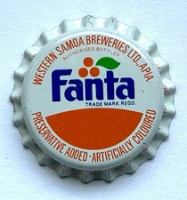 Seltener unbenutzter Fanta Kronkorken Western Samoa