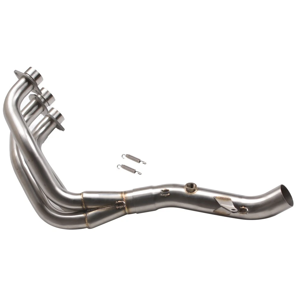 Se adapta a Yamaha MT09 FZ09 Tracer 900 sistema de escape tubo de enlace delantero tubo de cabezal 51 mm Foto 2 de 4