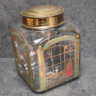 Holmegaard Glas Dose Cookies Kuchen Bisquits Kager   Weihnachten 1999   Vintage 