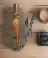 Vintage Art Dot Painted Rain Maker Percussion Music Stick Wood Ecuador