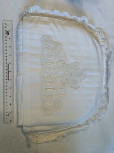 White Battenburg Lace Old Fashioned Tea Cozy