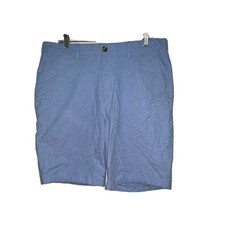 Old Navy Mens 36 Ultimate Slim Built-In Flex Light Blue Micro Dot Chino Shorts