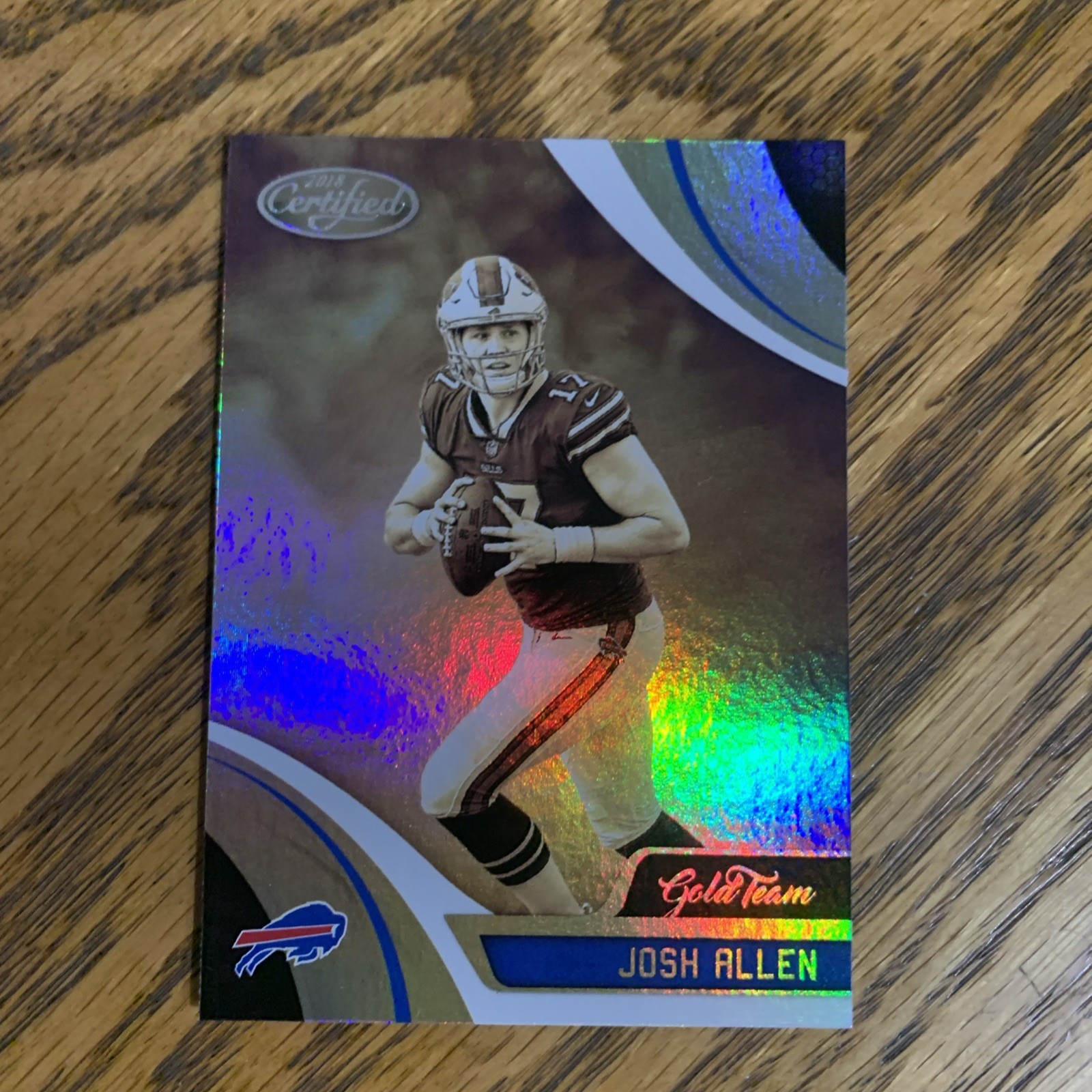 Bills - 2018 Panini Certified - Gold Team- Josh Allen- #GT-JOA (RC)