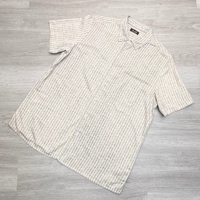 Tasso Elba Mens XL Button Down Shirt Short Sleeve Patterned Casual Top