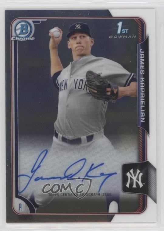 2015 Bowman Draft Chrome Draft Pick Auto James Kaprielian #BCA-JK Auto a6i