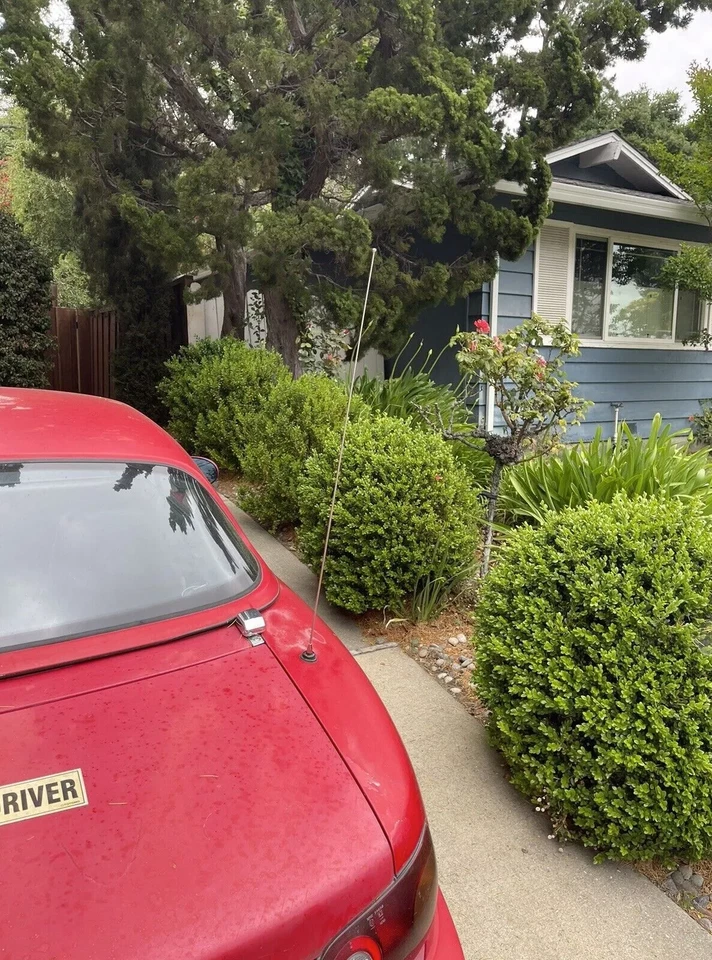 Mastro de antena de aço inoxidável 31" haste de alimentação rádio AM/FM para Mazda Miata 1990-2000 - Imagem 3 de 4