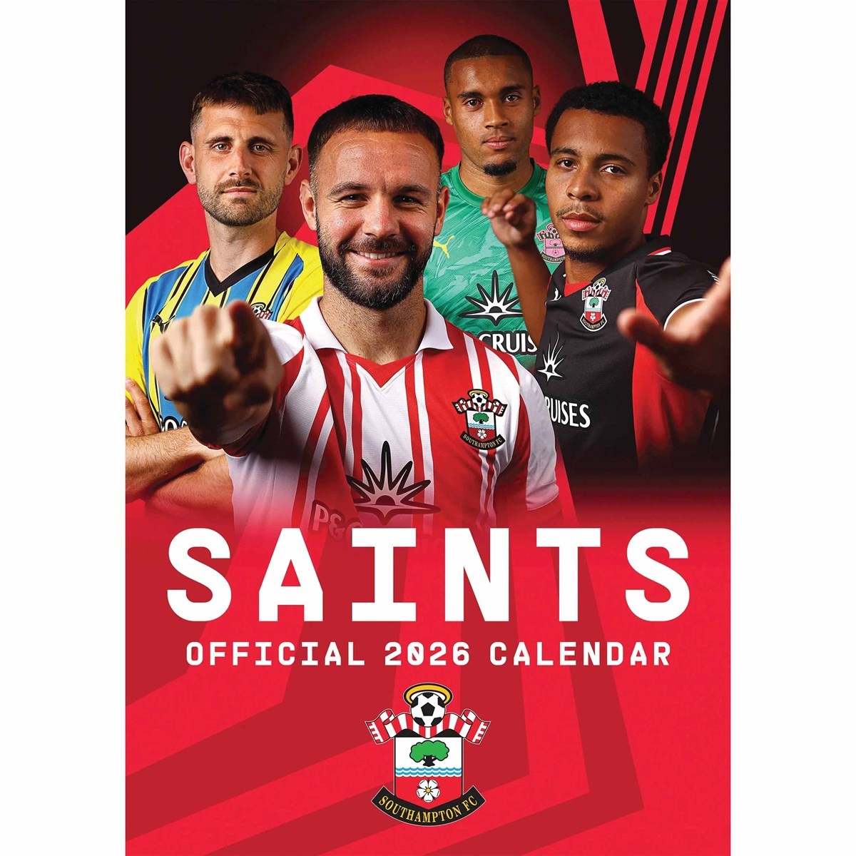Southampton FC A3 Calendar 2026, Wall Calendars, Month To View, Sports, Gift