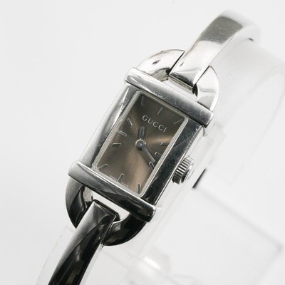 Used Gucci Watches Gucci Women's Bangle Watch Brown Dial Quartz