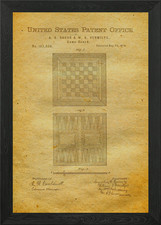 37 Game Board Patent Framed Wall Art Poster Canvas Print Picture