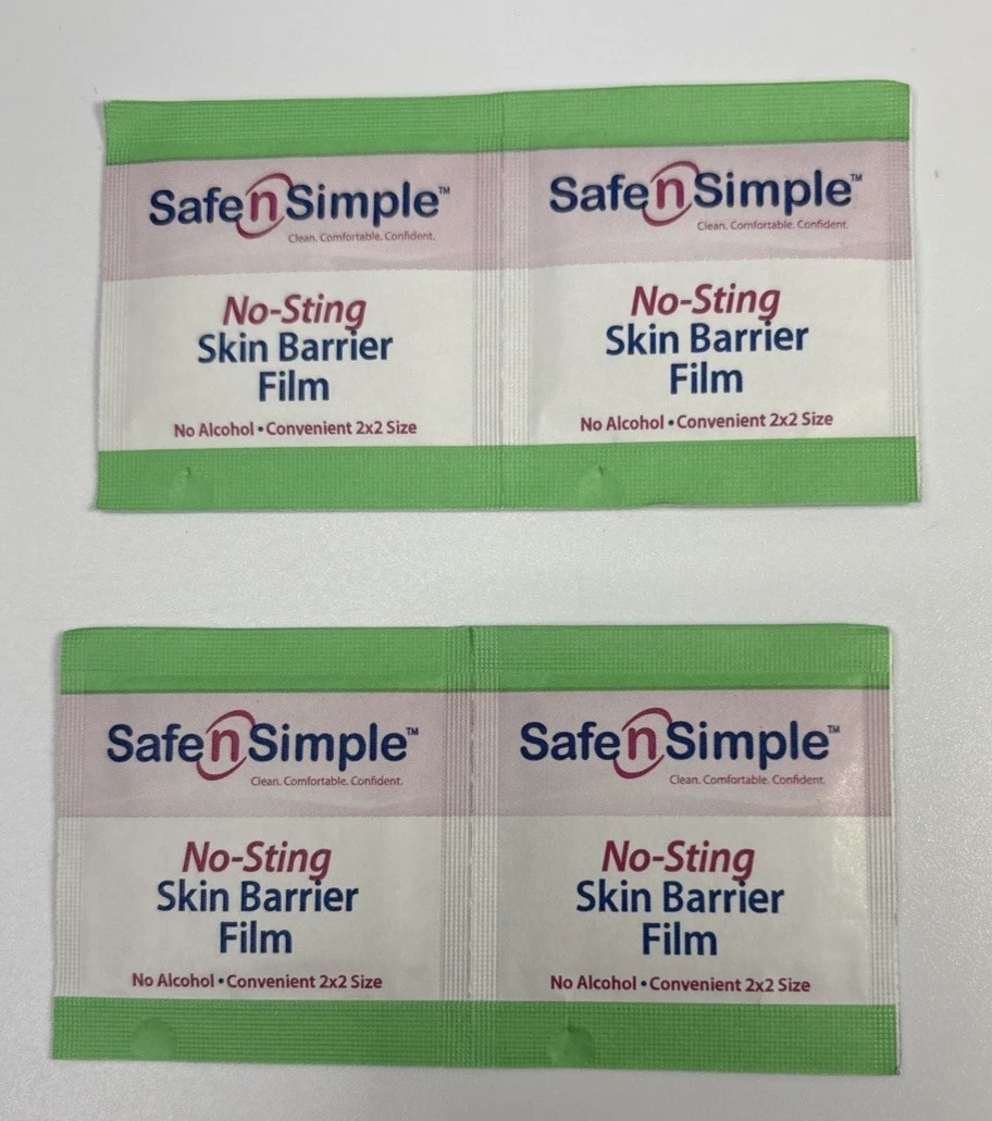 50 Safe n Simple™ SNS80725 Skin Barrier Film Wipes No-Sting Exp 03/2027