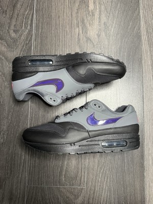 Nike Air Max 1 Ripstop Dark Grey Pink Blast Purple AR1249-002 Herren UK 8