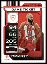 EVAN FOURNIER 2025-26 Panini Contenders EuroLeague Game Ticket Red #28