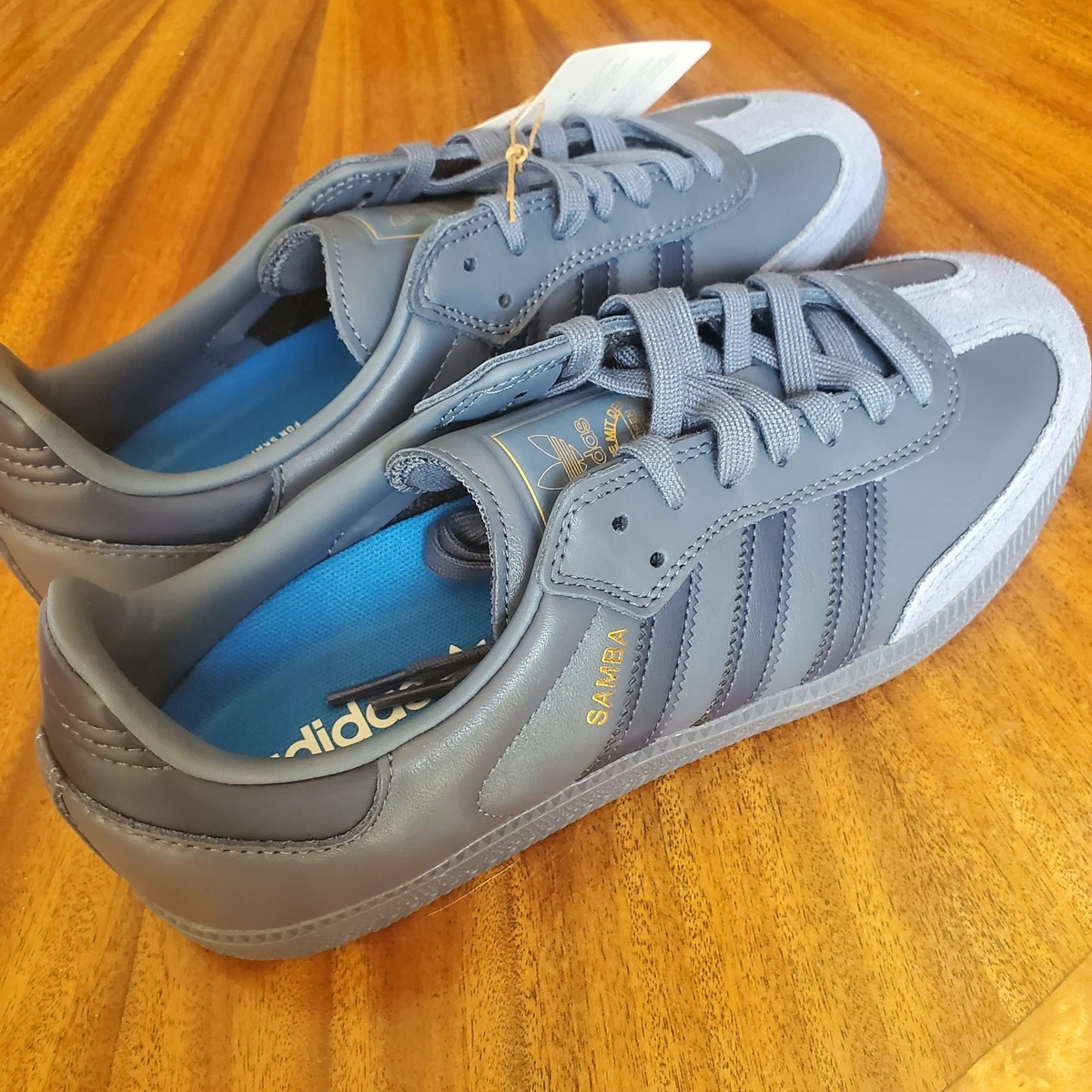 Las mejores ofertas en adidas Samba ADV Grey Blue | eBay