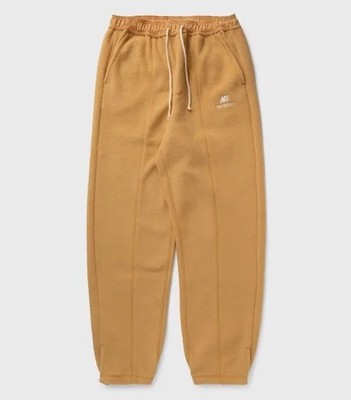New Balance Made in USA Sherpa Fleece Pant Dolce Beige Sz Medium MP43540