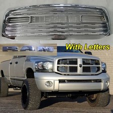 Front Grille For 2006 2007 2008 Dodge Ram 1500 Ltd Style Grill Wletters Chrome Front Grille For 2006 2007 2008 Dodge Ram 1500 Ltd Style Grill Wletters Chrome