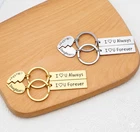 2Pcs Mother Daughter Heart Matching Keyring Keychain Set Keepsake Gifts Presents