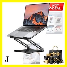 Adjustable Laptop Stand for Desk, Portable Airflow Laptop Riser Holder Meta...