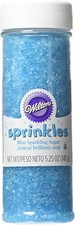 Wilton Blue Sparkling Sugar, 5.25 oz