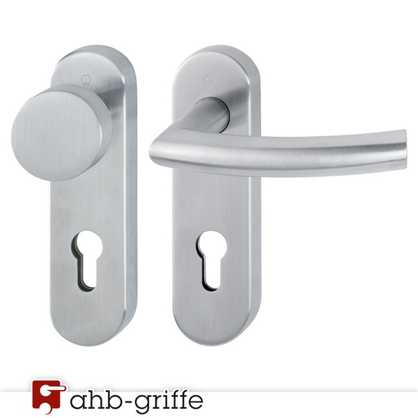 Hoppe Wechselgarnitur Trondheim Kurzschild Sertos® Edelstahl Matt We TüRdrüCker-image