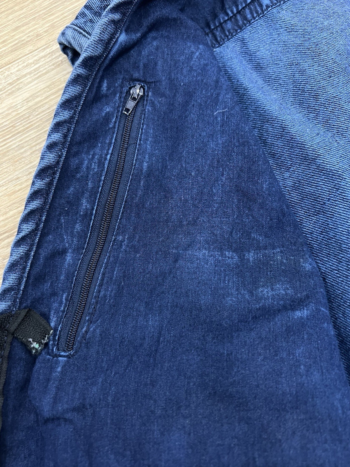 Men’s Denim Vest Outerwear XL Multiple Pockets