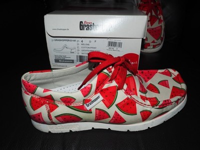 SIOUX - Grashopper _ Schuhe_Mokassin_ mit Melonen_Cotton-Print_ Gr. 37 ( 4 )